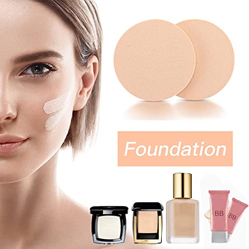12pcs Makeup Sponge, Round Face Paint Sponge Set Reusable Makeup Sponge, Make Up Blenders Foundation Primer Puff Sponges Creams, And Powders, Wet and Dry use - Image 4