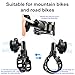 HUANGGG 360 Rotating Bicycles Flashlight Mount Universals Bike Handlebars Light Holder Cycling Flashlight Stand Enduring