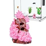 DAWCBVJQ Decorazione in corallo per acquario | Piccoli ornamenti di corallo colorati | Decorazione in per acquari, acquari, terrari per animali e famiglia
