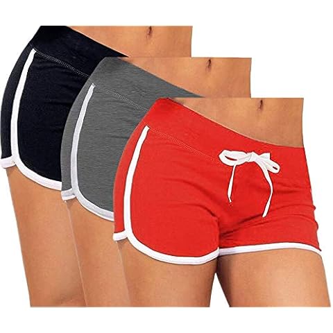 ZITY Women's Dolphin Running Yoga Gym Workout Sport Athletic Shorts - Multi - S Cover