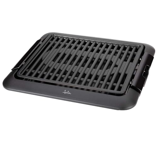 Jata BQ108 Barbacoa eléctrica para usar en interiores, Sin humos ni olores, 1250 W, Superficie 320...