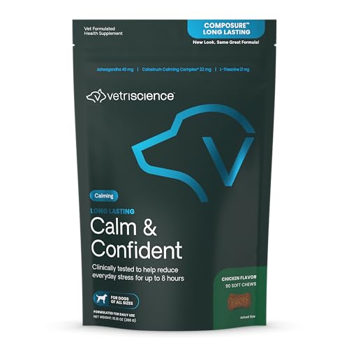 VetriScience Calm & Confident Chews for Dogs, 90 Count