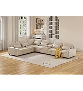 Enobala Modular Sectional Sofa, L Shaped Oversized 6 seat Modular Corner Sofa, Upholstered Couche...