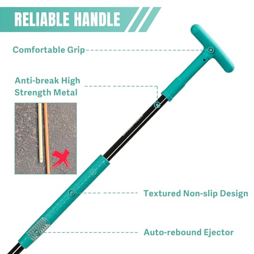 Breeze Touch 39 Inch Weed Pulling Tool, 3-Claw Detachable Weed Puller Tool With Long Handle thumb #2