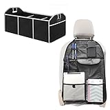 [ MATERIAL DE CALIDAD ] accesorios coche interior de buena calidad y durabilidad, Poliester Oxford. Y medidas perfectas para un buen almacenamiento tanto de maletero como de asiento