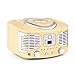 Produktbild auna RCD320 - CD-Radio, Nostalgie Stereoanlage, Küchenradio, Vintage Look, CD-Player, UKW Radio, AUX-Eingang, Digital-Anzeige, einfache Wiedergabeprogrammierung, tragbar, Creme