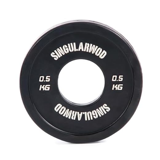 Discos Fraccionales Singular Wod Color negro. Incrementa tus pesos poco a poco. Discos de pesas fraccionales de SingularWod para Gimnasio en Casa. Disco 0,5 KG Crossfit e Hyrox