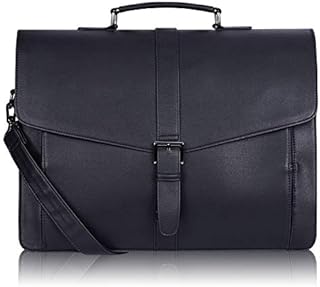 Estarer Men's Leather Briefcase for Travel/Office/ Business 15.6 Inch Laptop Messenger Bag