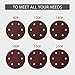 VIVOHOME 8.5 Inch 6 Holes Hook and Loop Sandpaper Set Discs Sanding Sheets Pack of 12