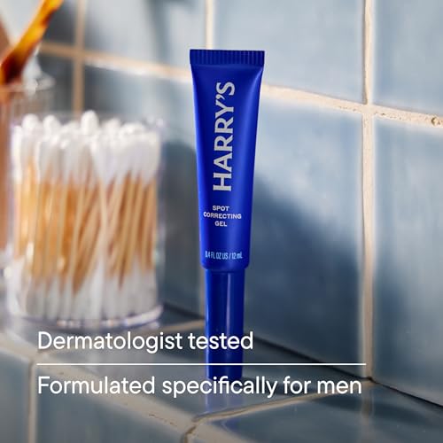 Image of Harry's Spot Correcting Gel, Blemish Spot Treatment for Men with Willow Bark, Calm Breakouts and Reduce Redness, Alcohol-Free, 0.4 Fl Oz (Pack of 2)