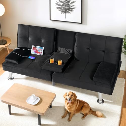 FLEXISPOT XCT3 Futon Sofa Bed with USB & Type-C...