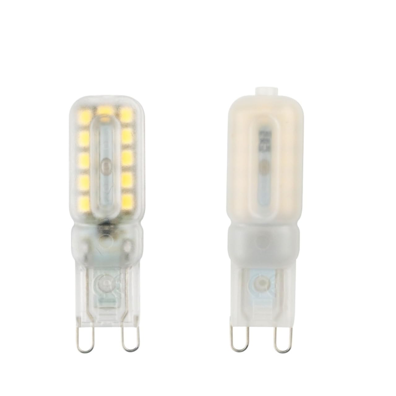 HHF Illuminazione domestica, Confezione da 20, Lampadina Faretto LED G4/G9 3W/5W AC220V SMD2835 Illuminazione Lampadario Lampada LED(Warm white,G9 5W Milky)