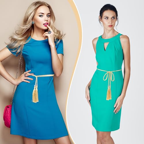 Tassel Braided for Women, Women's Thin Braided Belt Trendy Boho Thin Belt Waist Rope Belts for Skirt Dress4