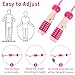 EGOSKY Jump Rope Kids, 7.2ft Children Adjustable Cotton Skipping Rope with Wooden Handle for Boys Girls Fitness Outdoor Activity Pink