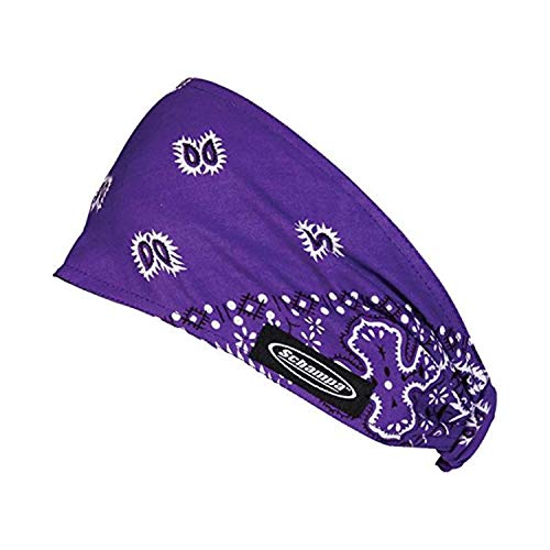 Schampa Mini DOO-Z Headwear (Purple Ground White Paisley, One Size)