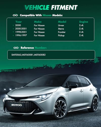 Image of SCITOO Starters New Compatible for Nissan D21 Pickup 1996 1997 Frontier Pickup 1998-2001 Xterra 2000 2001 2.4L 17685N SMT0062 M0T60081