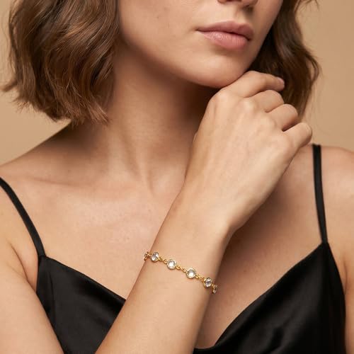 Image of IXIA by GIVA 18k Gold Tone Plated Crystal Circuit Gold Plated Bracelet | Gifts for Women & Girls | Waterproof, Anti Tarnish, Skin Safe Jewellery,