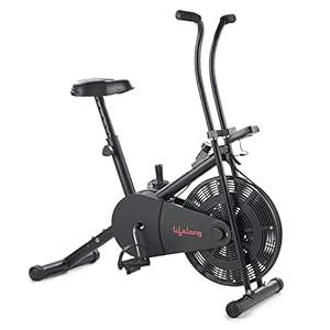 Lifelong LLEB101 Air Bike, Stationary Handle for Cardio Training, Weight Loss and Workout at Home (6 Month Warranty…