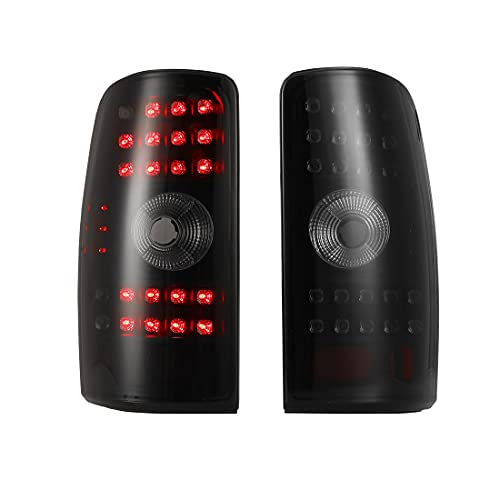One-Day Sale: Up to 60% Off Led Tail Lights for 2000-2006 Chevy Suburban, 2000-2006 Chevy Tahoe, ROXX Taillights Assembly Pair for 2000-2006 GMC Yukon, Rear Lights Replacements Driver & Passenger Side (Smoked)