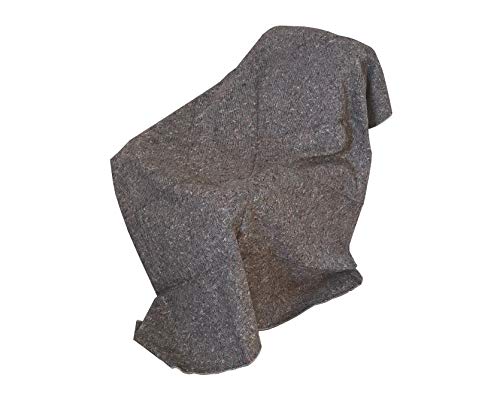 Nachhaltige graue Packdecken 10er-Pack (150 cm x 200 cm, ca. 1 kg je Decke): Umweltfreundliches recyceltes Material, Leichte Lösung für Umzüge und Lagerung