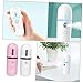 Vaguelly 2Pcs Portable Facial Mister Handy Hydrating Mist Sprayer for Home Travel and Office Multi Functional Rechargeable Lightweight Design Pack