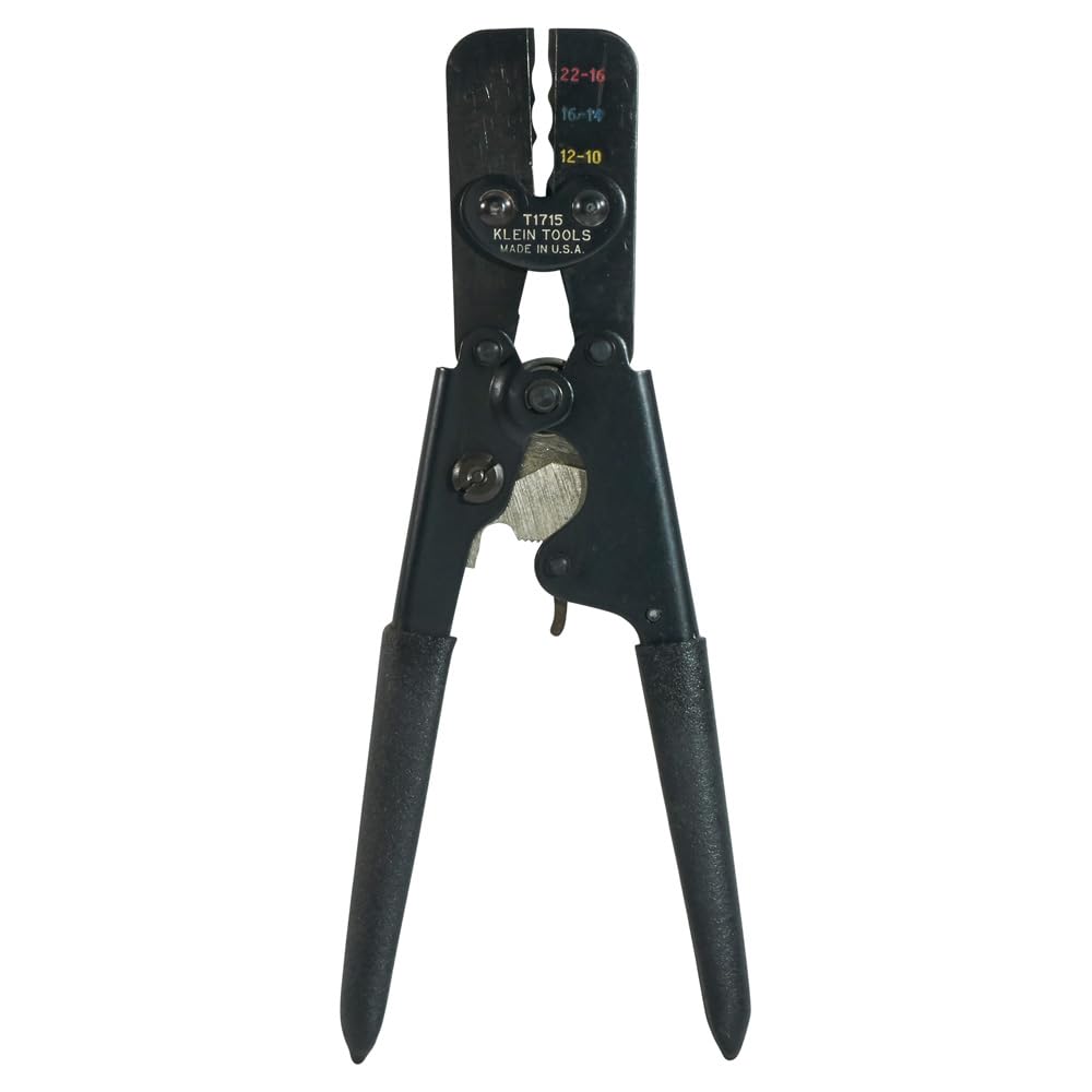 Klein Tools T1715 Vollzyklus-Ratschenklemmen, isoliert, Schwarz