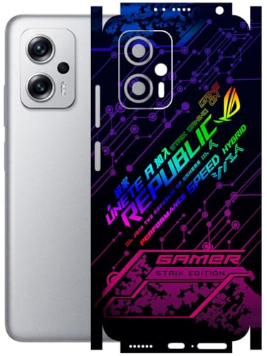 Image of AtOdds - Full Body Back Screen Guard Protector Film - Lamination Wrap Skin Sticker Compatible with REDMI K50i (5G) | Scratchproof Matte Finish (Gamer)