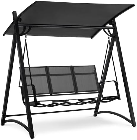 M MCombo Columpio Hollywood para 3 Personas con Techo de Sol, Col...