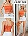 Avidlove Camisole Tops for Women Lace Cute Babydoll Bodysuit Lingerie (Orange, Large)