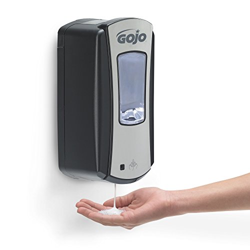 Gojo Ltx-12 Touch-Free Foam Hand Soap Dispenser, Chrome/Black, For 1200 Ml Gojo Ltx-12 Foam Hand Soap Refills (Pack Of 1) - 1919-01 #TOP2