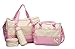 5teiliges Babytasche Set Wickeltaschen – LOSORN ZPY Pflegetasche Tragetasche Mama Handtasche Umhängetasche Windeltasche