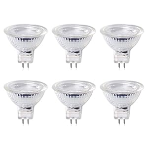 Klarlight MR16 GU5.3 GX5.3 LED-spot lampen 220V 5W warm wit 3000K vervanging voor 50W halogeenlampen 320 lumen 25° stralingshoek (6 stuks niet dimbaar)
