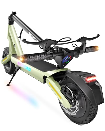 Image of ECOROAD Electric Scooter,25MPH-32MPH, 18-50 Miles Range, 330LBS Load, Off-Road Tires, RGB Lights & APP Control