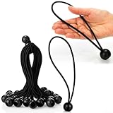 Planenspanner mit Kugelschnur, 25 Stück, zur Verwendung mit Campingausrüstung, Planenabdeckungen und Haushaltsorganisation