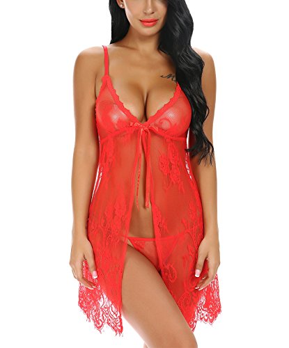 Monrolove Womens Sexy Babydoll Lingerie 