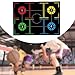 Menolana Basketball Training Mat Basketball Training Aid Improve Agility Blanket Non Slip Basketball Footwork Training Mat for Sports, Style F
