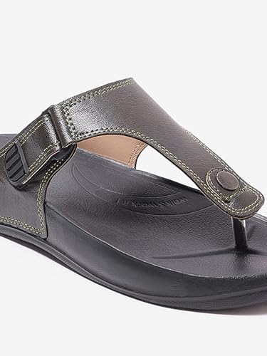 Image of WELCOME Soft Men's Slippers with Cushion FootBed for Adult | Comfortable & Light Weight | Stylish & Anti-Skid | Waterproof & Regular Flip Flops for Gents /Boys