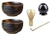Produktbild Japanisches Matcha-Set - 2 x Original japanische Matcha Schale - 400 ml PLUS Matcha Besen Chasen - Matchabesen PLUS Matchabesen Halter PLUS Matcha Bambuslöffel Chashaku von Quertee