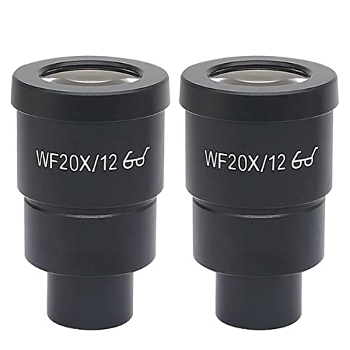 顕微鏡観察 1 ペア WF20X 実体顕微鏡用接眼レンズ 高アイポイント光学接眼視野 10mm または 12mm WF20X/10 WF20X/12(WF20X-12 Dia 30.5mm)