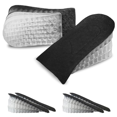Plantillas con elevador de talón ajustable 3 capas 2 pares
