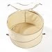 TIURE Large Hat Pop Up Bag Storage and Travel Box for Big Round Hats and Caps Expands and Keeps Out Dust and Dirt Perfect for Cover Cowboy Sun Beach Hats, 19 inches diameter