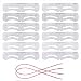 12 Pieces Reusable Eyebrow Stencil, Eyebrow Template with Elastic Band for Beginnersï¼ˆ6 stylesï¼‰