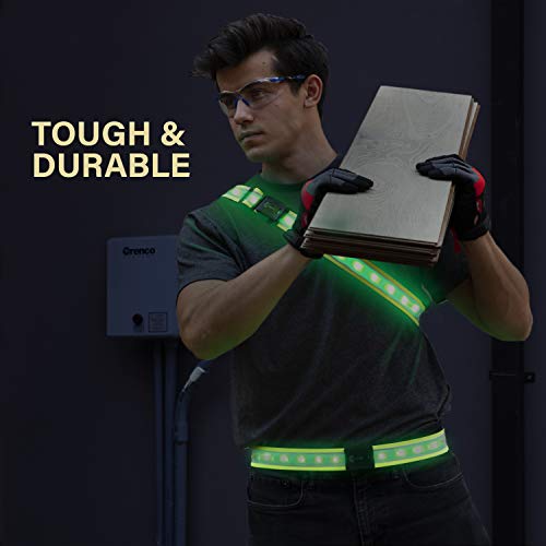 Illumiseen LED Belt 2.0 – Illuminating & Reflective Running Gear - with 8 Bright LED Colors, Perfect Running Lights for Runners, for Walking or Cycling at Night - Waterproof & USB Chargeable Battery