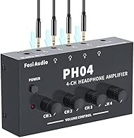 One-In-Four-Out: Each of the 4 channels can independently output up to 40mW@100Ω, which enables up to four people to monitor the mix for tracking, live use on stage or in streamers' studio. PH04 is also a perfect solution when you and your family and...