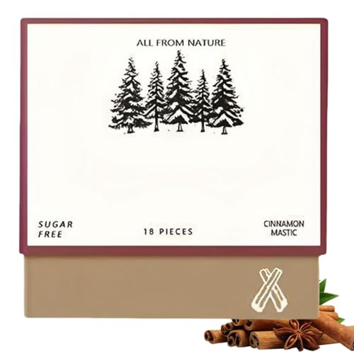 18pcs Underbrush Remineralizing Chewing Gum,All Natural Freshen Breath Remineralizing Gum,Organic Portable Teeth Cleaning Gu/m,Whitening for Fresh Breath,Long Lasting Freshen BRE/ath,Cinnamon