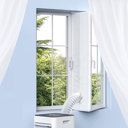 Sello de ventana de aire acondicionado Sello de ventana impermeable para acondicionadores de aire móviles Secadora Kit de sello de ventana de CA portátil de (500 cm)