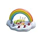 Nadmuchiwana chłodziarka do napojów, nadmuchiwany uchwyt na napoje, nadmuchiwany pływak do basenu Rainbow Cloud Drink Pływający bar z pompą powietrza Swi (zabawki basenowe)