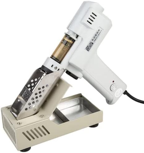Bomba Desoldadora Eléctrica S-993A y Aspirador de Estaño, Pistola 2 en 1 con Temperatura Ajustable 350°C-450°C, Doble Voltaje 110V/220V para Reparación Rápida de Electrónica y PCB