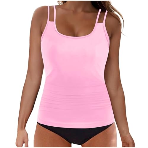 Maillot de bain sportif deux pièces avec short et haut de bain tankini pour femme active