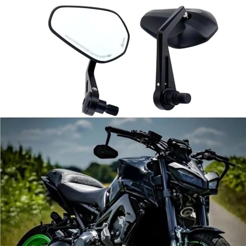 Espejo retrovisor para manillar de moto compatible con Yamaha MT-07 y MT-09 4